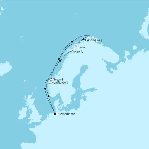 14 Nächte Winterliches Norwegen ab/bis Bremerhaven