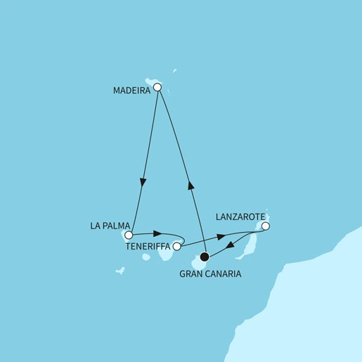 7 Nächte Kanaren mit Madeira ab/bis Las Palmas
