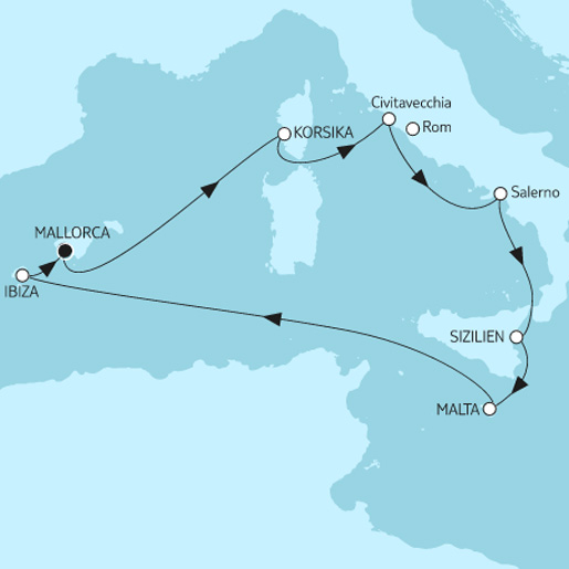 9 Nächte Mittelmeer mit Salerno<br>NEU: Angebot der Woche bis 23.05.2022