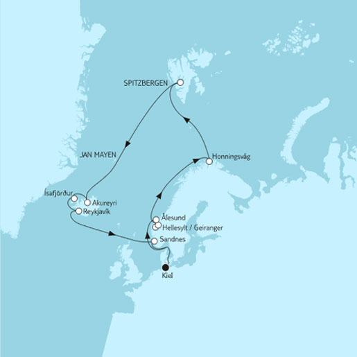 17 Nächte Nordland mit Spitzenbergen & Island<br>NEU: Wochenend-Special bis 06.05.2023